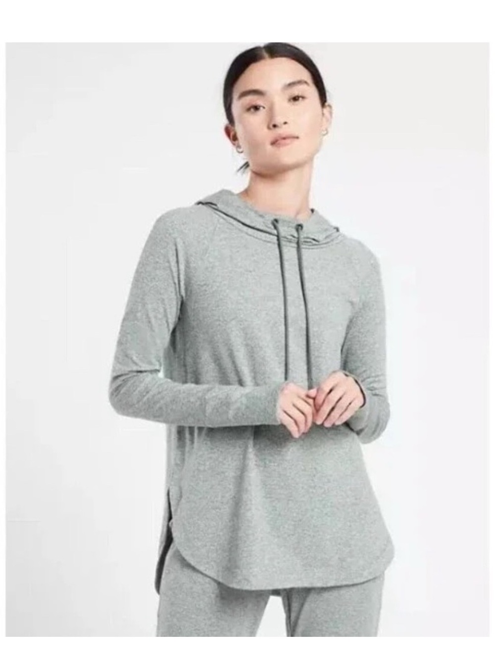 Athleta Uptempo hoodie gray sweatshirt.  Size S